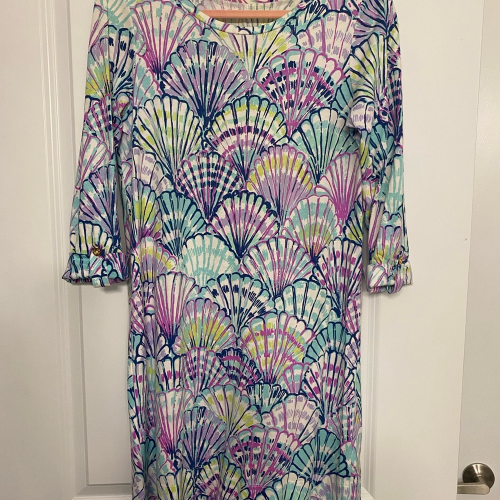 EUC Lilly Pulitzer She Shells Marlowe Dress - Size Mediun